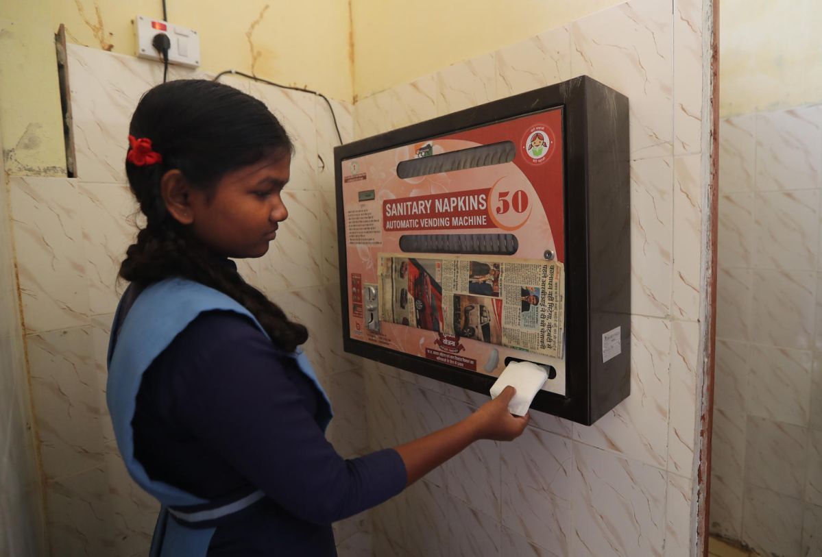 Sanitary Napking Vending machine in Dalit Vasti and Tribal Area